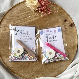 Abschied Kindergarten - Abschied Kita - Danke sagen - Abschiedsgeschenk - Kleines Dankeschön - Arbeitskollegen -   Kunterbuntezeit -