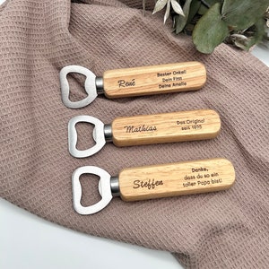 Flaschenöffner personalisiert - wunschgravur - Bieröffner - Männergeschenk - Geburtstagsgeschenk - Kleinigkeit - Mitbringsel - Vatertag