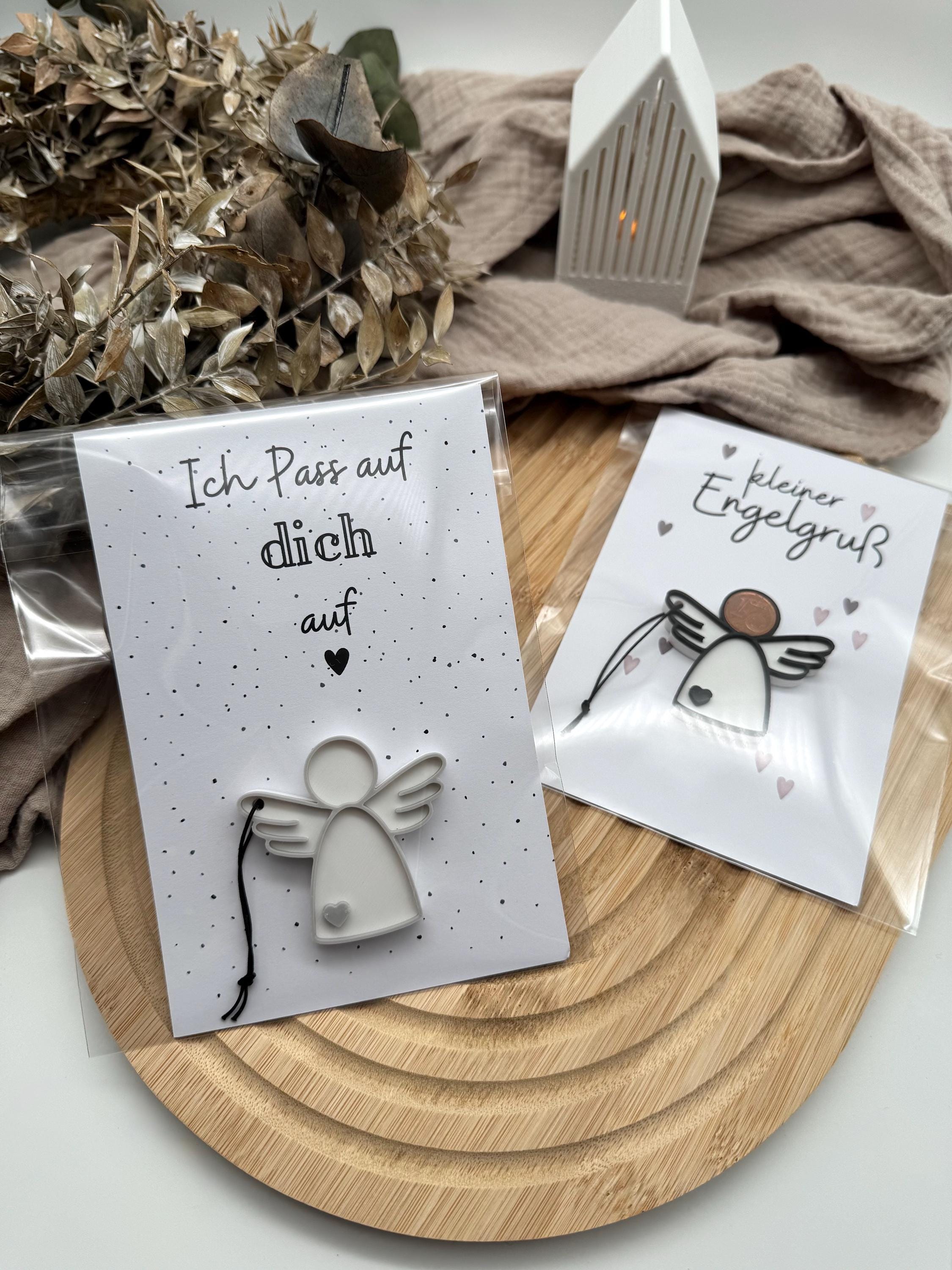 Trudi Roter Sie-Engelchen – Handbemalte Holzfigur Für Weihnachtsdekoration, Krippe & Baum