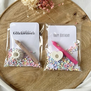 Pustekuchen - Geburtstagskerze - Minigugelhupf - Geburtstagskarte - Kindergeburtstag - Geschenk to Go - Wunscherfüller - Kleinigkeit