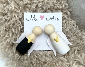 Schutzengel zur Hochzeit - Hochzeitsgeschenk - Eheglück - Schutzengel - Holzengel - Mitbringsel - Glücksbringer zur Hochzeit -