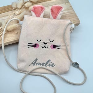 Hasentasche - Mädchen Umhängetasche - Personalisierte Mädchen Tasche - Kinder - Hasengeschenk - Ostergeschenk - Mitbringsel Mädchen- Ostern