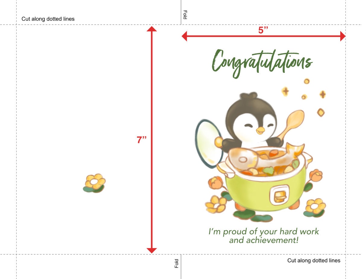 Congratulations Printable Card, Digital Download, Friend Affirmation ...