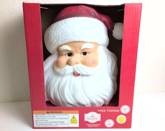超特大 empire サンタ　フェイス　ライト　サンタクロース ヴィンテージ RESERVED FOR LINDA Vintage Empire Giant Santa Face Blow Mold