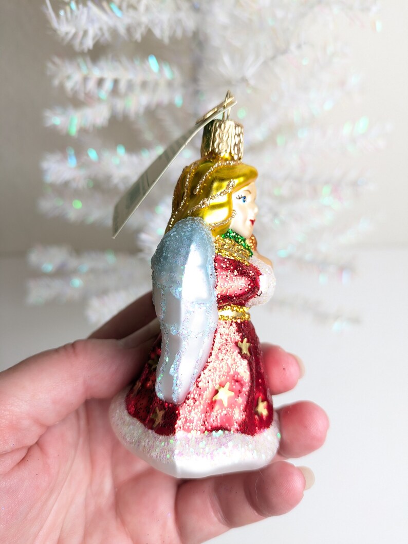 Red Angel With Lyre Glass Old World Christmas Ornament, Old World ...