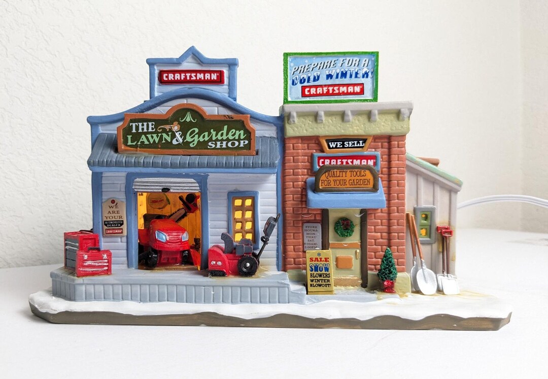 Christmas Village Lawn & Garden Shop, Lemax the Lawn and Garden Shop