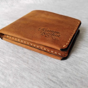 Herren schlanke trendige Brieftasche, moderne Leder Brieftasche, Herrenmode Leder Brieftasche, schlanke Brieftasche, Tiny Wallet