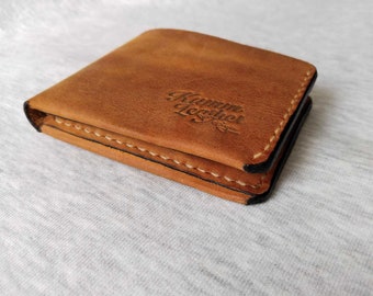 mens slim trendy wallet,  modern leather wallet,  men's fashion leather billfold,  slim wallet,  Tiny Wallet