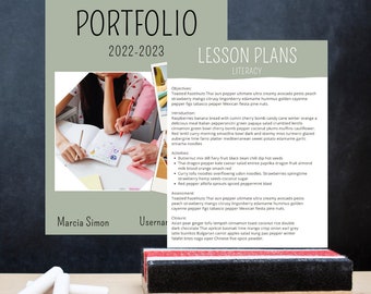 Student Teacher Portfolio Template/New Teacher/Education Major/Teacher Interview/Teacher Portfolio/Teacher Job Search/Canva