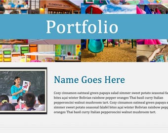 Teacher Portfolio Template for Google Sites/New Teacher/Education Major/Teacher Interview/Teacher Portfolio/Teacher Job Search/Google Sites