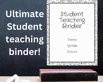 Student Teacher Binder Template/New Teacher/Education Major/Student Teaching/Teacher Tools/Teacherlife/Canva