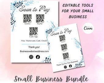 Craft Show Bundle, Craft Fair Template, Small Business Bundle, Price List Template, Scan To Pay Template, Order Form Template