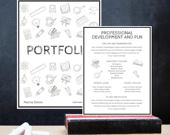 Student Teacher Portfolio Template/New Teacher/Education Major/Teacher Interview/Teacher Portfolio/Teacher Job Search/Canva