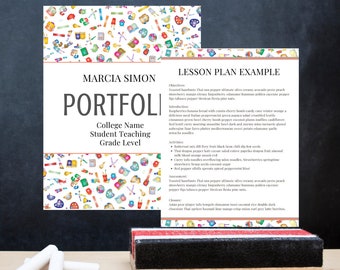 Student Teacher Portfolio Template/New Teacher/Education Major/Teacher Interview/Teacher Portfolio/Teacher Job Search/Canva