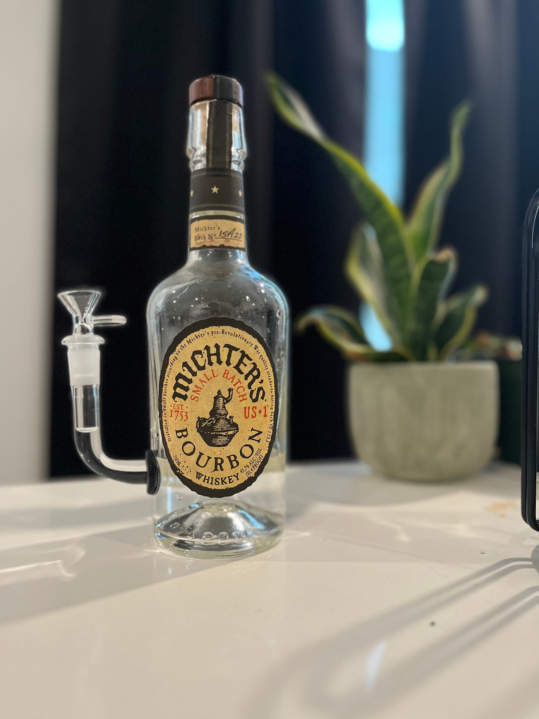 Fully Functional Liquor Bottle Water Pipes Etsy