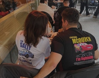 IMSALLY & MCQUEEN Car Detail Oversize Unisex T-Shirt Couple Sweatshirts Designed by Palagroup - Pala Textile 2 Pieces