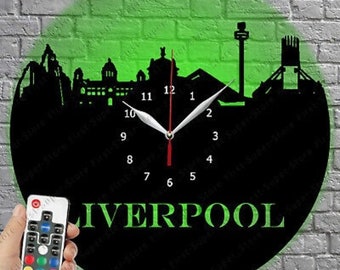 Horloge murale Liverpool Clock Design spécial pour l'Angleterre Horloge murale déco murale Kid Clock