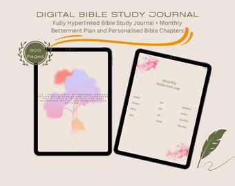 Cyfrowy dziennik do studiowania Biblii | Dziennik wiary chrześcijańskiej i notatnik | Goodnotes | Notability | Dziennik modlitwy | Planer
