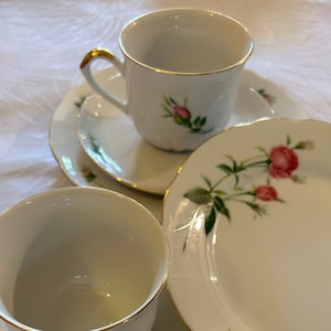 Christenholm antique porcelain - Rose series,  Full tea set