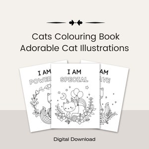 Cats Colouring Book, Cat Lovers Colouring Pages, Adorable Cat Illustrations, Creative Cat Colouring, Stress Relief,  Relaxation and Fun