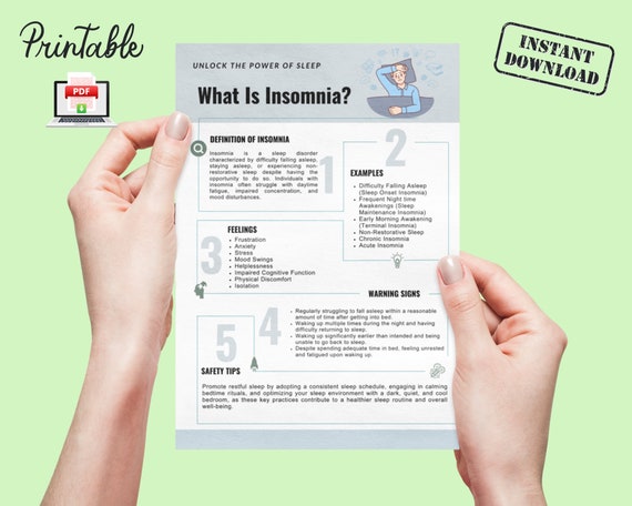 Insomnia Relief CBT-I Therapy Resource: Sleep Strategies (A4/US Letter PDF)