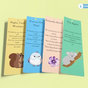 Bokmärken för barndikter: Multifunktionellt brevpappersset (A4/US Letter PDF)