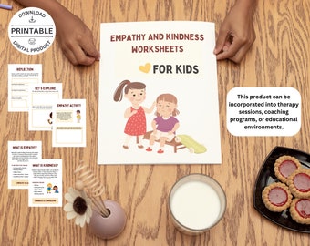 Fiches d'exercices sur l'empathie et la gentillesse pour les enfants : activité thérapeutique (PDF)