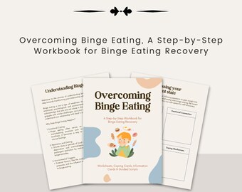 Binge Eating Recovery Workbook: Coping Cards & Worksheets (PDF)