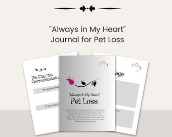 Diario del dolore per la perdita di un animale domestico: libro dei ricordi "Sempre nel mio cuore" (PDF)