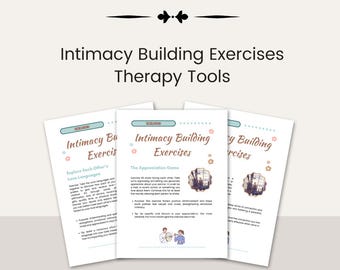 Couples Intimacy Building Exercises: Therapy Tools (A4 PDF)