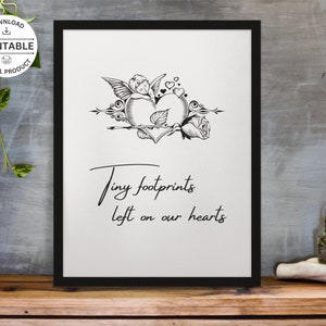 Miscarriage Memorial Printable | Pregnancy Loss | Baby Loss | Never Forgotten Poster | In Loving Memory Print | Miscarriage Support | Gift