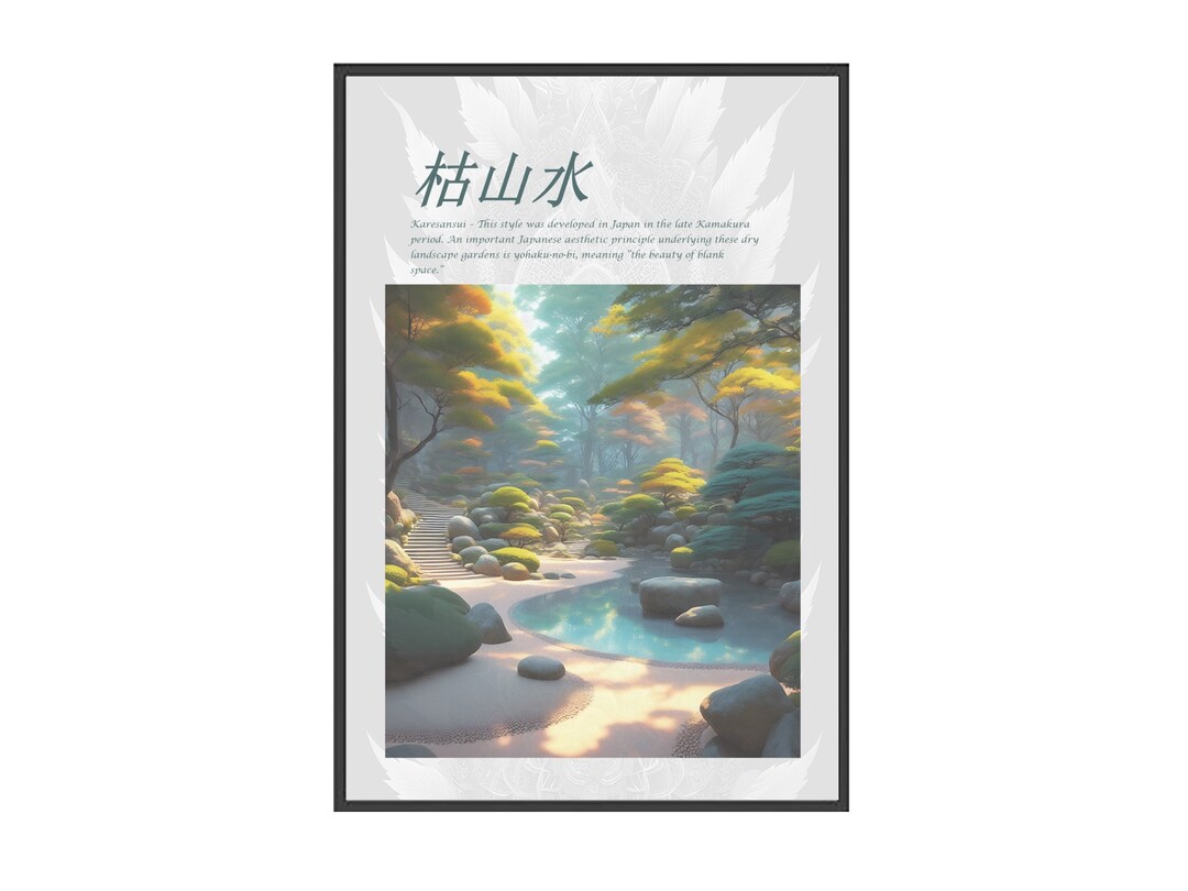 Zen Garden Wall Art Etsy