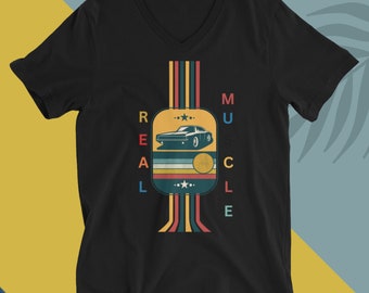 Unisex Short Sleeve V-Neck T-Shirt