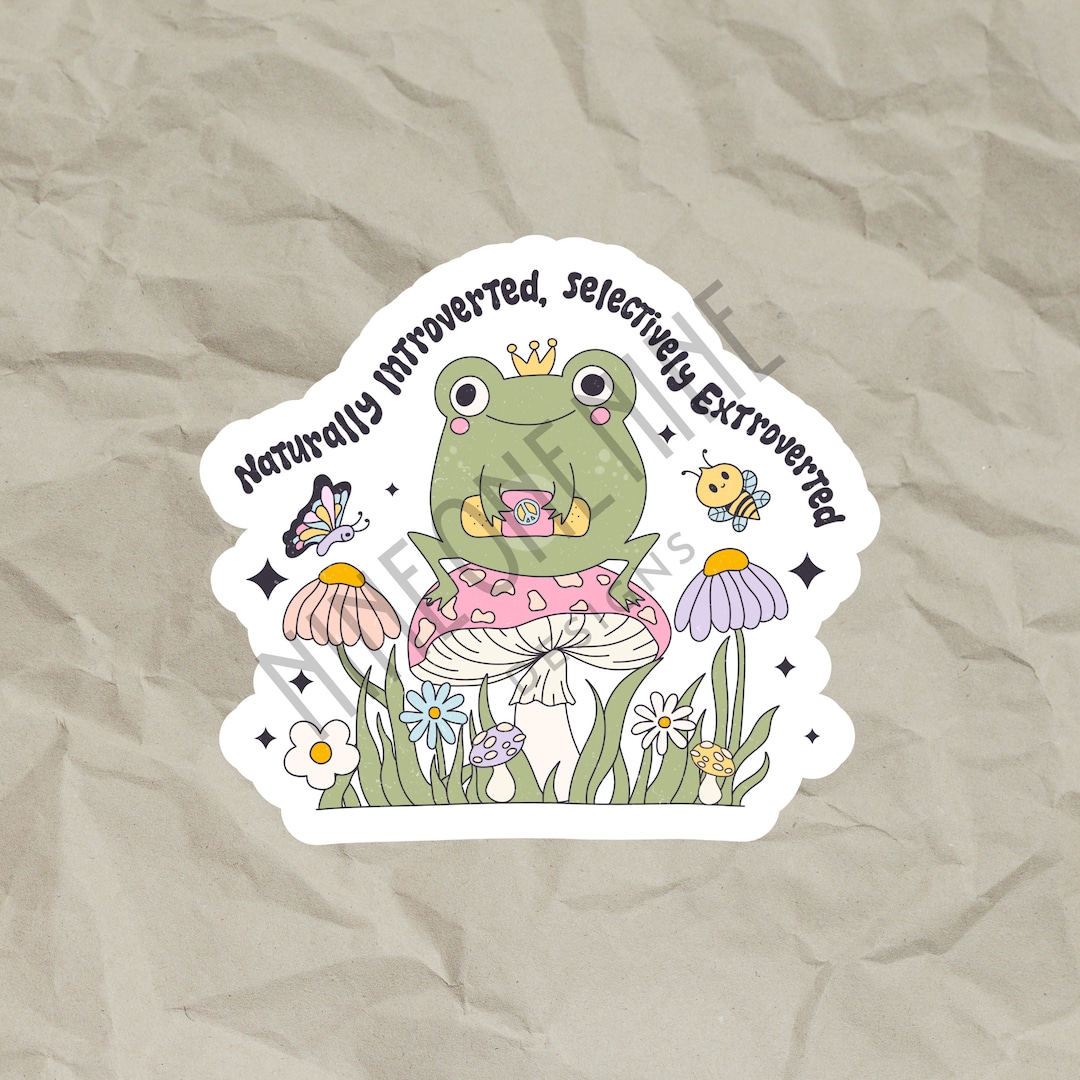 Introverted Extrovert Sticker Mental Health Matters Mental Health ...