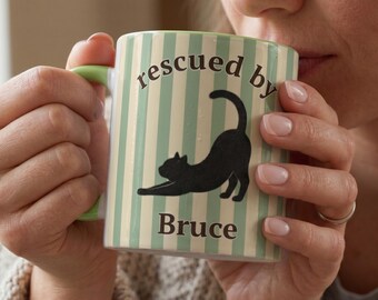 Custom Cat Name Mug, Personalized Birthday Gift, Cat Lover Coffee Cup
