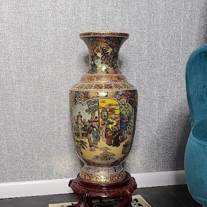 Antique Japanese Satsuma Style Vase