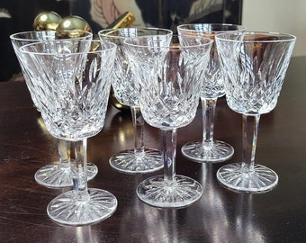 ¡OFERTA ESPECIAL! 6 copas de cristal Waterford Lismore Claret de 125 ml