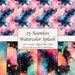 25 Seamless Watercolor Splash Pattern, Digital Paper Pack, Dark ...