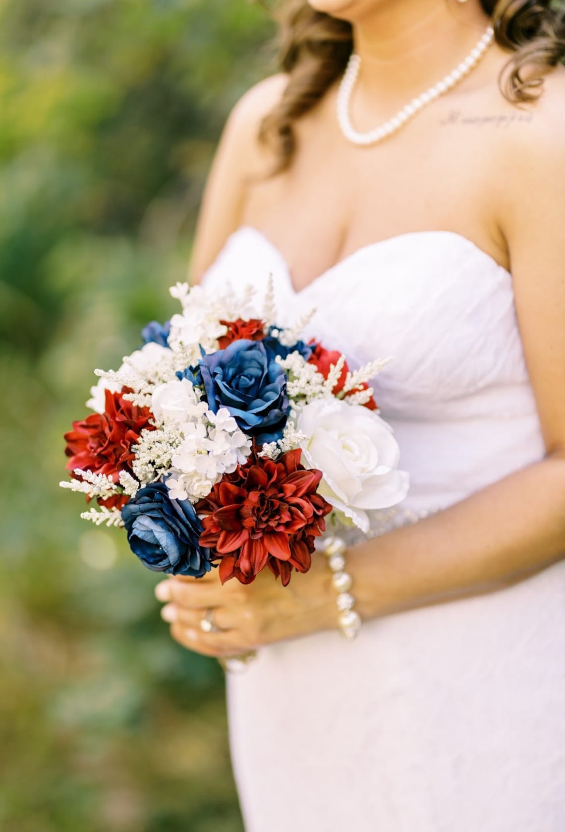 Red White and Blue Bouquet image 1