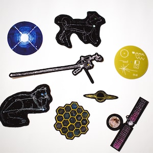 Weltraum Aufkleber - Astronomie Aufkleber für Laptop, Wasserflasche, Tagebuch - Set von 8 oder 16 - Sternbild Aufkleber