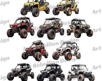 UTV Clipart – Colorful Off-Road Vehicle PNG Images (Commercial Use)