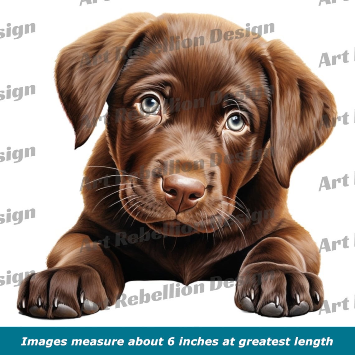 Chocolate Lab Puppy Clipart – Dog PNG Images, Commercial Use (digital ...
