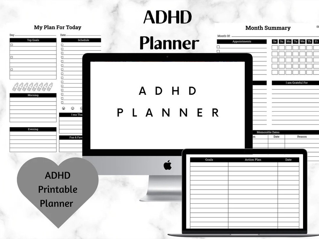 Ultimate ADHD 2023 2024 Digital Planner Etsy