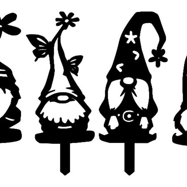 Gnome Family Dxf-Svg Ready cut files-plasma-laser-waterjet