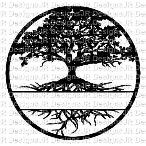 Tree of Life Dxf File-Tree of Life Svg file-plasma-router-laser