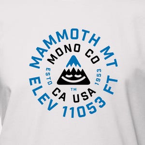 Mammoth Ski Resort T-Shirt | Retro Mountain Elevation Tee