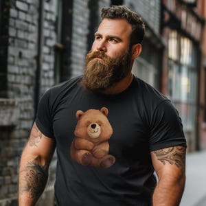 Lovable Bear Graphic Tee: Soft Pride Apparel image 2