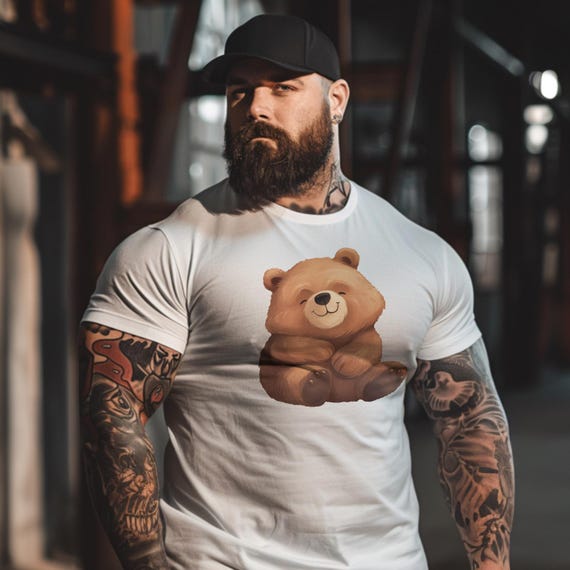 Lovable Bear Graphic Tee: Soft Pride Apparel