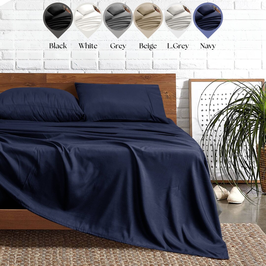 Microfiber Bed Sheets Set 1800 Series Luxury Hotel Sheets Set Etsy