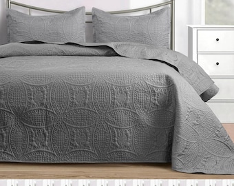 Quilted Bedspread Queen Size Soft Bedding Sets Bedspread Quilt Bed Cover Modern Quilt Coverlet Set Luxury King Size Bedspread Bed Throw